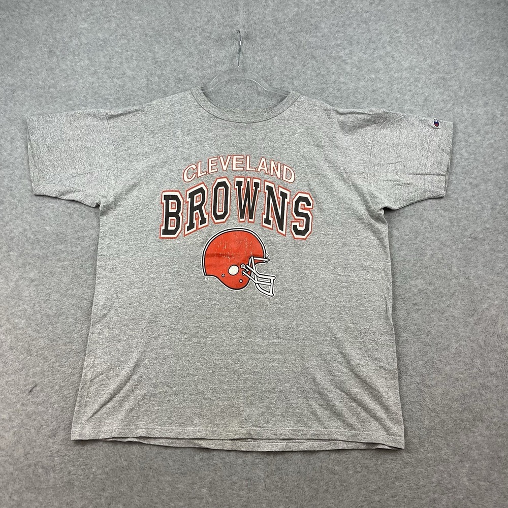 VTG 80s Champion Cleveland Browns NFL Football T Shirt Single Stitch Mens XXL